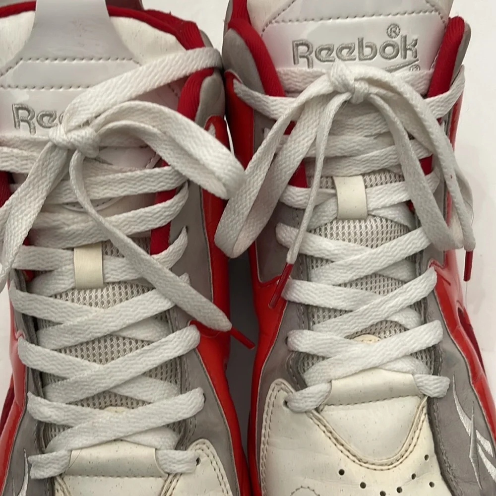 REEBOK KAMIKAZE 2 MID GHOST OF CHRISTMAS PAST WHITE/RED SNEAKERS MENS SIZE 8.5